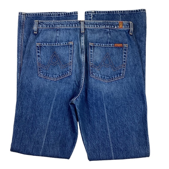 7 For All Mankind High Rise Flare Jeans - Picture 4 of 8